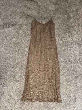 Ann Taylor Cheetah Print Silk Dress